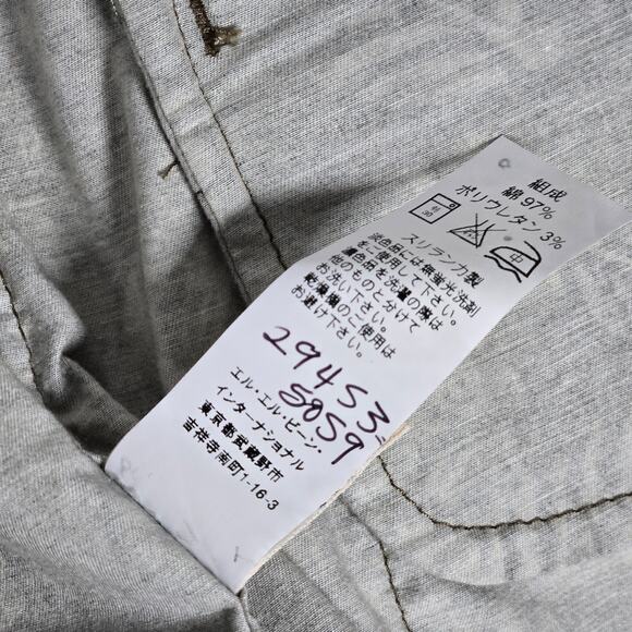 LL Bean Military Safari Palm Tropical Utility Cinch Waist Cotton Blend Jacket M - Picture 7 of 11